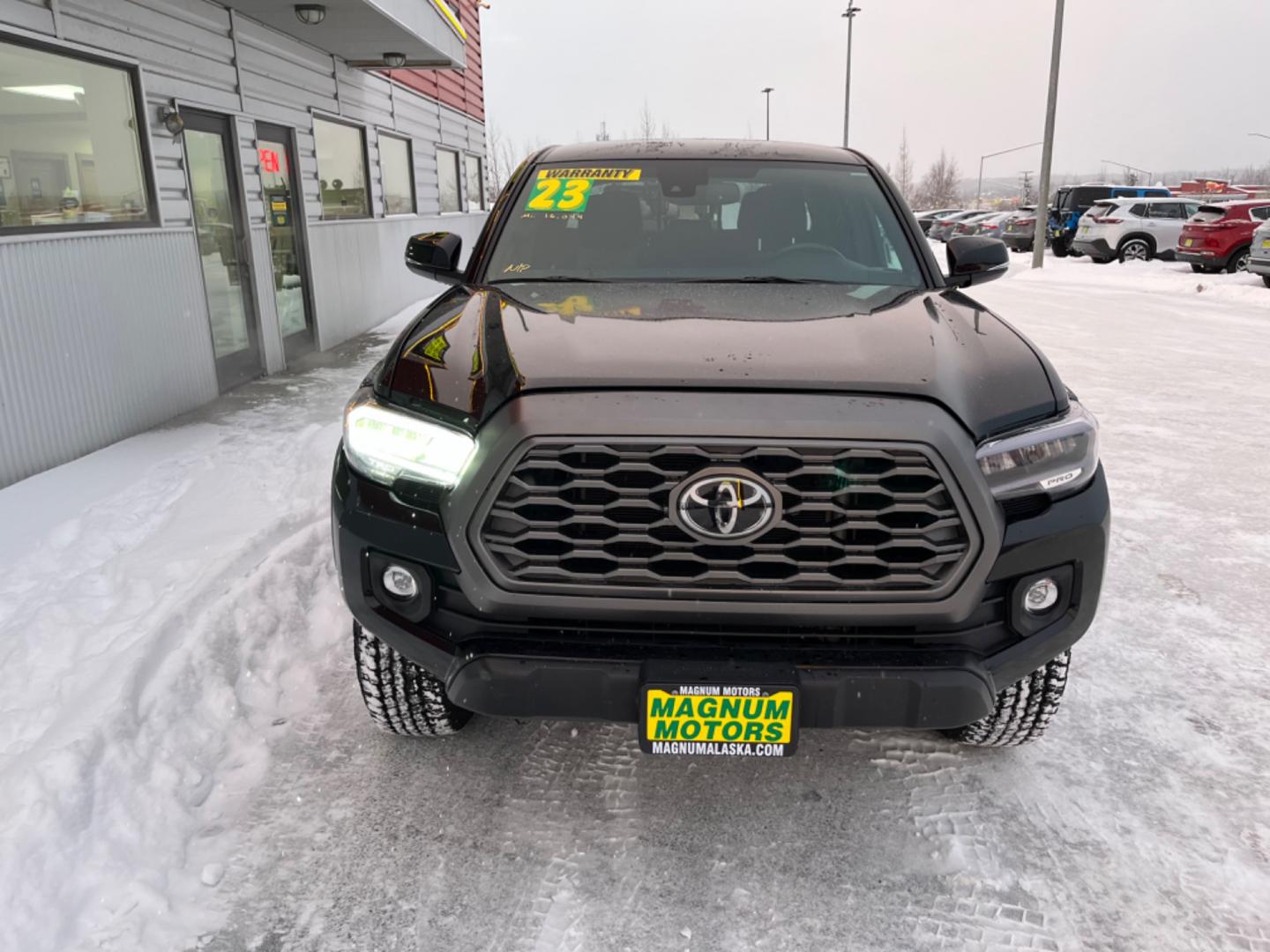 2023 Black Toyota Tacoma TRD Off Road Double Cab V6 6AT 4WD (3TMCZ5AN1PM) with an 3.5L V6 DOHC 24V engine, 6A transmission, located at 1960 Industrial Drive, Wasilla, 99654, (907) 274-2277, 61.573475, -149.400146 - Photo#7